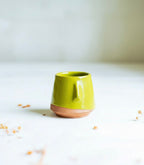 Angular Neem face Espresso Cup - Lemon Green