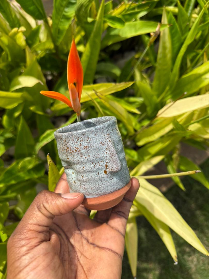 Freckled Powdered blue espresso cup